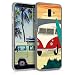 Produktbild kwmobile Hülle kompatibel mit Samsung Galaxy J6+ / J6 Plus DUOS - Handyhülle - Handy Case Auto Strand Paradies Rot Türkis Orange