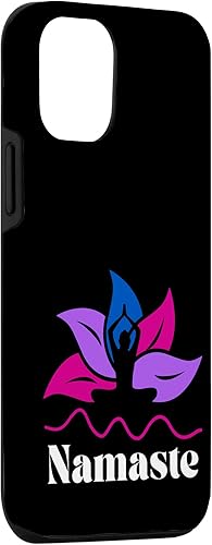 Miniatura 3 de iPhone 1212 Pro Bisexual Pride Subtle Bi Namaste Yoga Lotus Flower LGBTQ Case