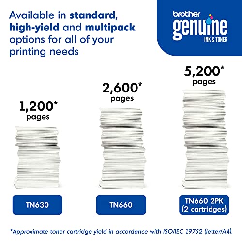 Image of Brother Genuine High-Yield Black Toner Cartridge TN660 (TN6602PK) (Pack of 2, 4 Count Total)