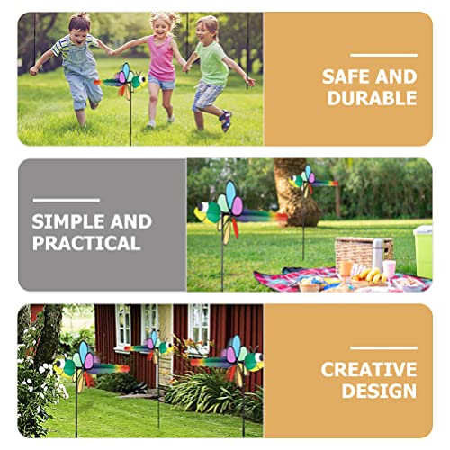 Lifkome Outdoor Ornament Pinwheels 3 Pcs Dragonfly Windmill Garden Pinwheels 3D Animal Wind Whirligig Windmill Toy Lawn Stake Ornament For Home Garden Birthday Party Garden Wind Spinners Birds Toys #TOP7
