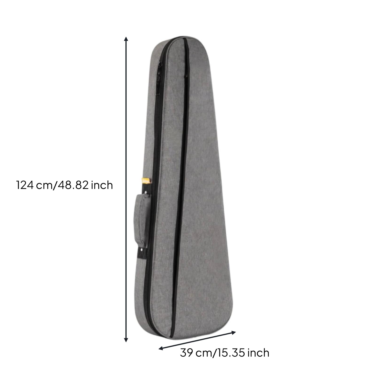 Estuche Acolchado bajo Eléctrico Cremallera Funda bajo Eléctrico Asas Dobles, Array, Gris