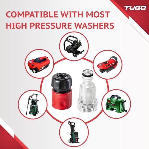 Image of TUQO Universal 3 /4 inch Inlet Water Filter Set | Heavy-Duty Pressure Washer Connector with Quick Coupler | Suitable for TUQO, Bosch, Karcher, JPT, Starq & More | Durable, Leak-Proof | WF60 /SPA22