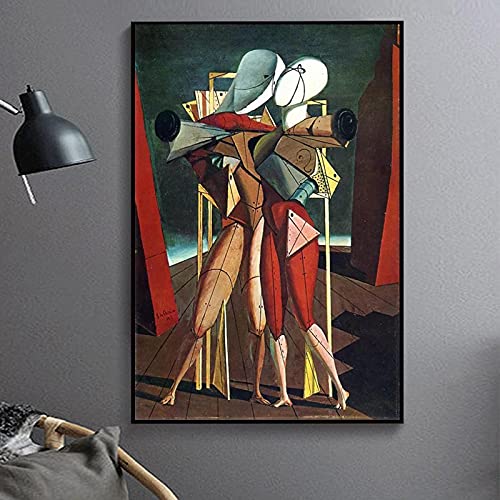 Peinture abstraite sur toile 50x70 cm pour la décoration moderne d'un salon élégant