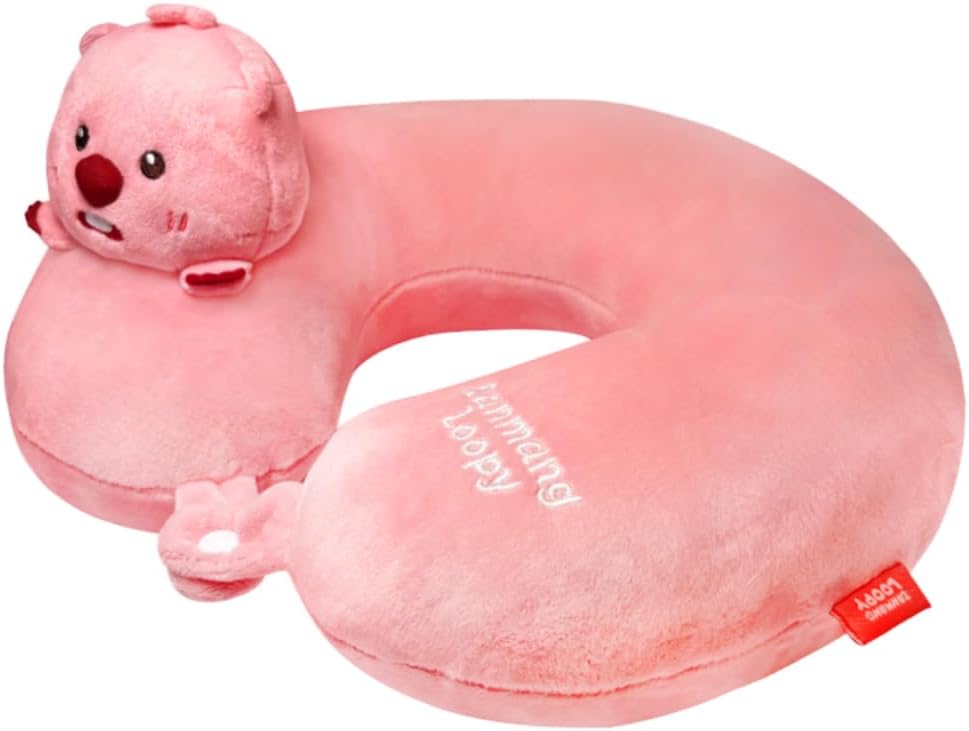 ZANMANG LOOPY Neck Pillow Soft - Official Goods, for air Plane, for Traveling, Super Soft, Adorable Design, Gift for Girl Friend