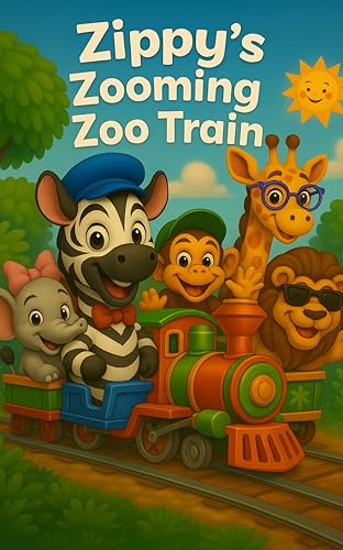 Zippy’s Zooming Zoo Train: Children's Storybooks| All Aboard for an Animal Adventure! | Adventure| Trains| Nursery Rhymes| Zoo Animals| For ages 3-8| 30 Pages| Size 8.5 x 8.5 (Childrens Books)