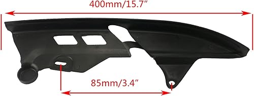 Miniatura 3 de PR BAT CRF50 XR50 XR CRF 50 Protector de cadena Protectores de plástico Guardabarros Basculante Coolster Baja 50cc Negro