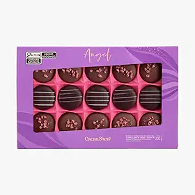 Caixa de Bombom Cacau Show Angel de Chocolate ao Leite 200g Presente Mãe, Namorados