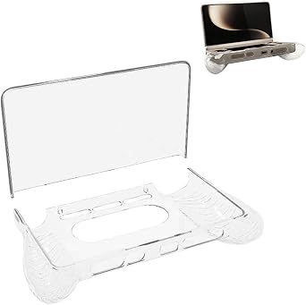 LQQDREX Transparent TPU Case for Ayn Thor Handheld, Shockproof Anti-Slip Protective Shell Cover, Replacement Handheld Game Console Accessory, Protective Case for Outdoor Travel and Home