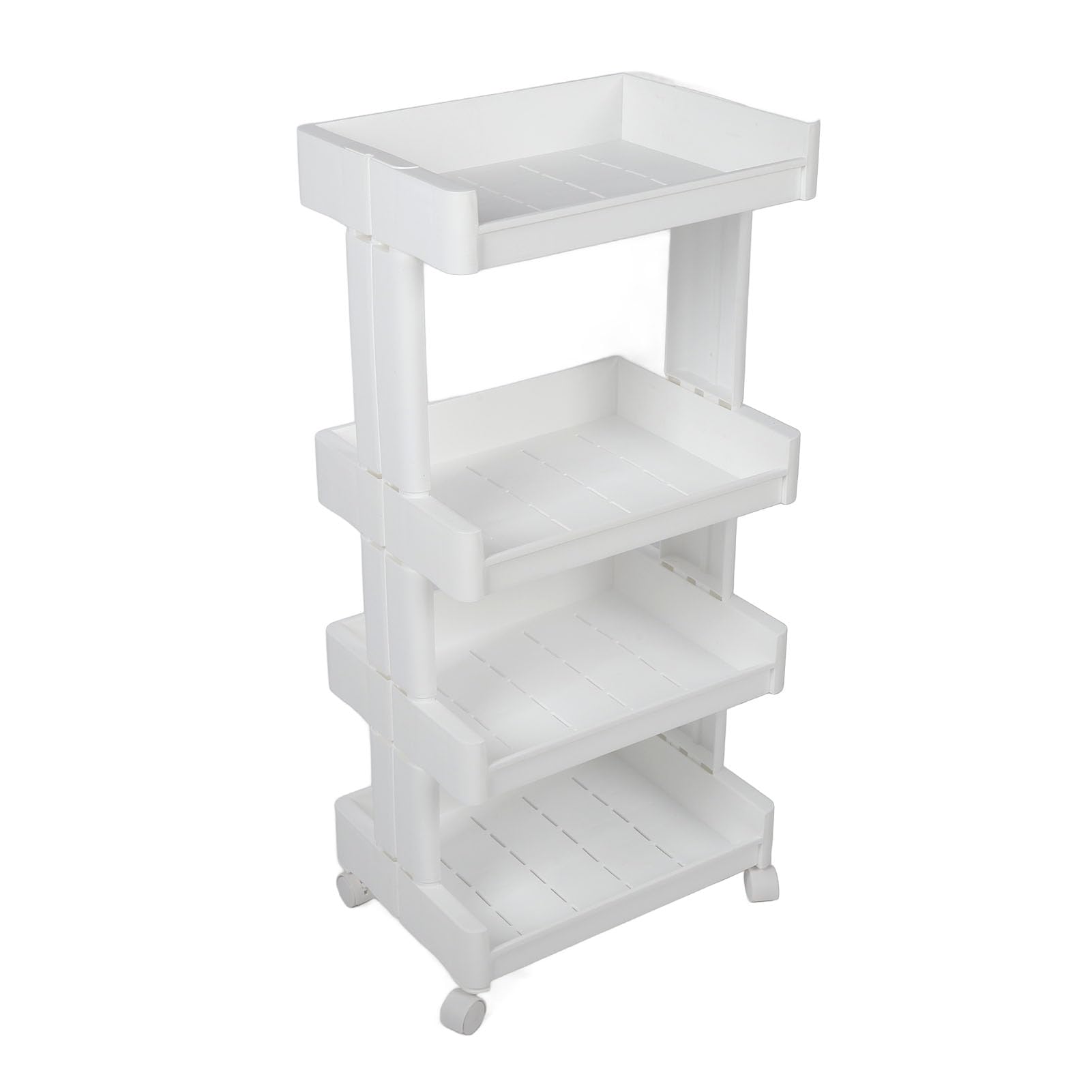 Carrello per Salone con Ruote Girevoli e Design Scavato per Riporre Saloni e Negozi di Tatuaggi Realizzato in Materiale PP Ecologico Dimensioni 45 X 32 X 94 Cm