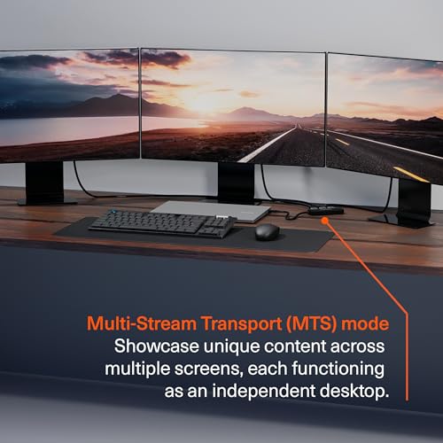 Hub USB-C a Triple HDMI divisor de vídeo de alta definición multi pantalla 5