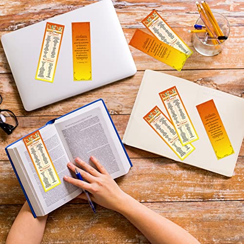 Pack of 60 Books of The Bible Bookmarks Christian Inspirational Bible Bookmark Religious Bookmarks for Readers, Teens, Men or Women Home Classroom Office Supplies, 2 x 6.5 Inches