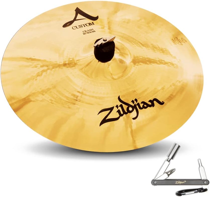 Zildjian A20514 16" Custom Crash Cast Bronze Cymbal With White Furnishes With ZKEY