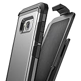 Galaxy S8 Plus Belt Clip Case, Premium Tough Protection w/ Holster - R7 by Encased (Samsung S8+) (Gunmetal Grey)