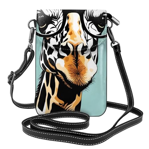 Petit sac à main pour téléphone portable femme en cuir à motif