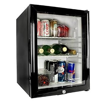 Frostbite Glass Door Mini Bar 35ltr Black