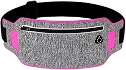 Pochete Esportiva Impermeável Slim Fitness Masculina Feminina Porta Celular Transversal Perfeita Para Corrida Academia Ciclismo Ou Passeios Para Levar Seu Celular Documento e Chaves (Rosa)