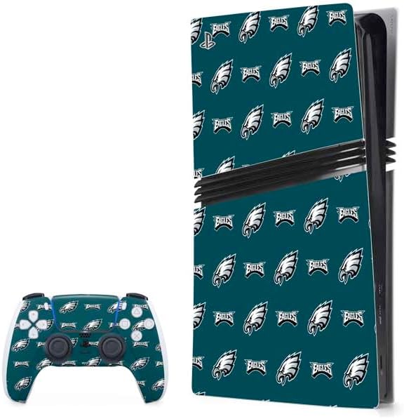 Skinit Decal Gaming Skin Compatible with PS5 Pro Bundle - Officially Licensed NFL Philadelphia Eagles Design