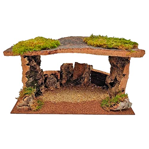 AC - Figura de un Nacimiento, para completar tu belén navideño, de 15 x 26,6 x 14 cm, Pintada a Mano, con diseño Realista, Nacimiento, figurita(Nacimiento, 1 Unidad).