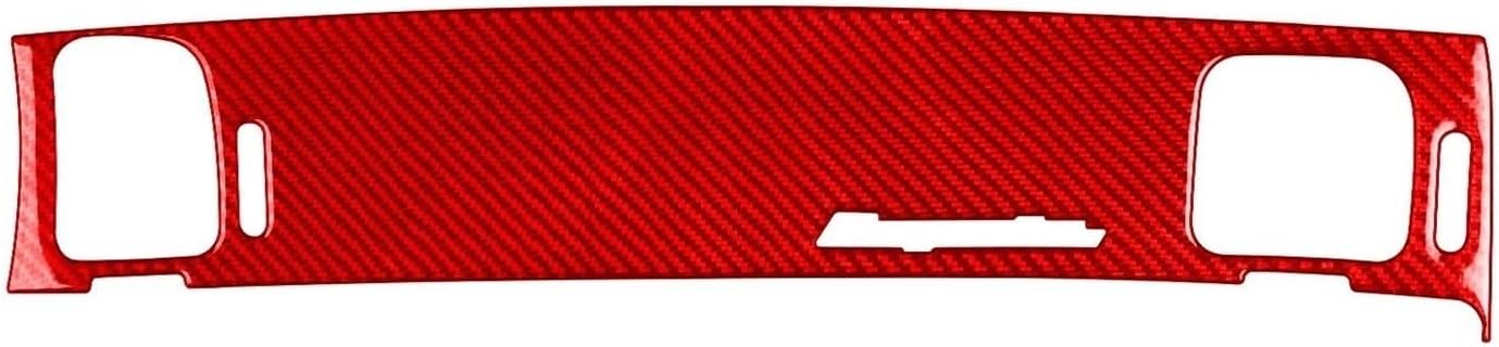 Car Centre Console Trim Car First Officer Instrument Panel Trim Sticker Interior Accessories For Impala 2000-2004(Carbon Red)