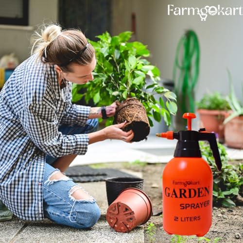 2 Liters Garden Pressure Spray Pump | Hand Held Sprayer Tank | Multipurpose Sprayer Used for Watering and Pesticide Spray | for Home Gardening