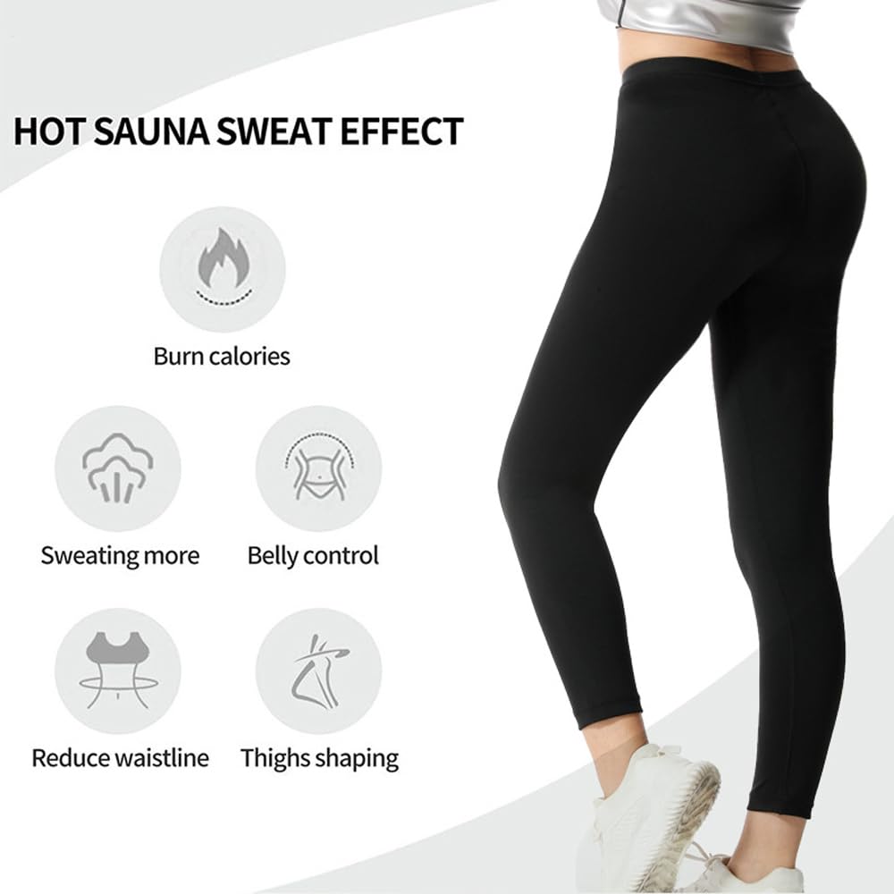 Tuta da sauna da donna, leggera, snellente e modellante, a maniche lunghe, per allenamento in palestra