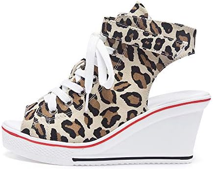 open side wedge sneaker