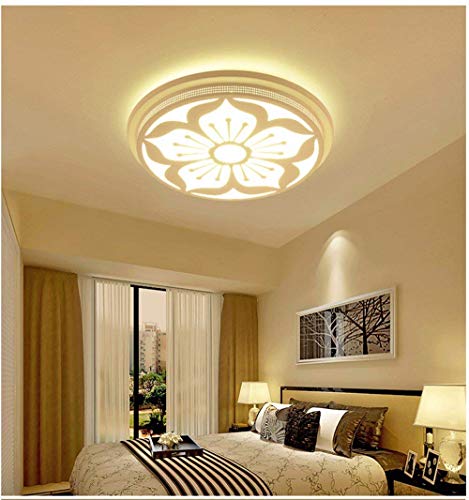 Éclairage extérieur plafonnier LED circulaire fleur 50cm puissant