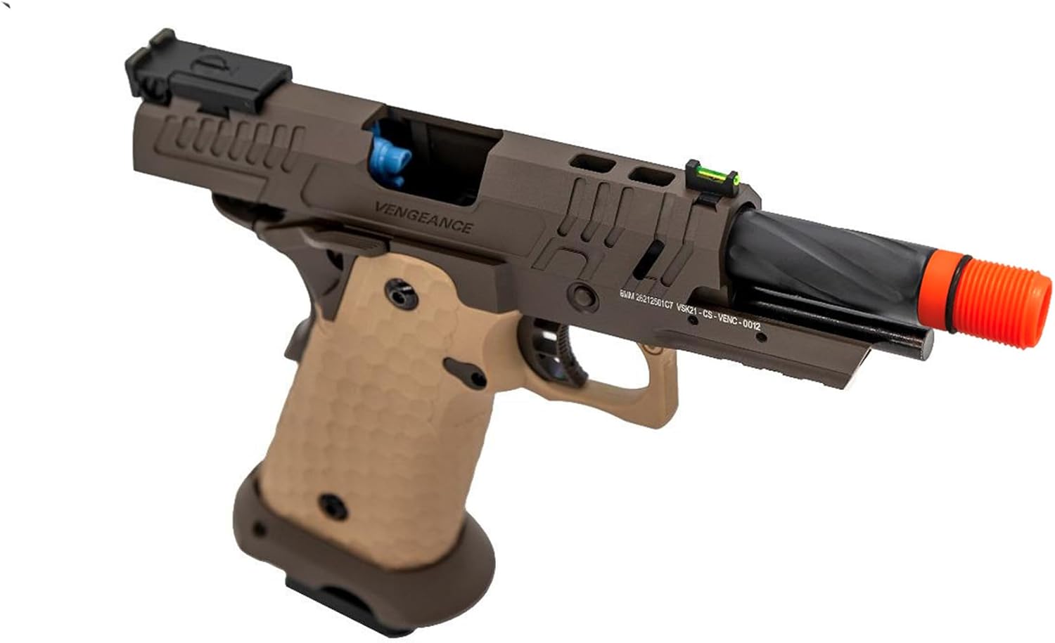 Vorsk Airsoft Pistol CS Compact Vengeance 3.8 Hi Capa - Bronze/Tan