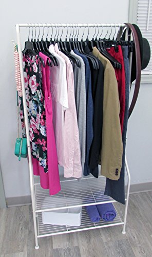 Hanger Central Recycled Black Heavy Duty Plastic Top Hangers With Polished Metal Swivel Hooks Shirt Hangers, 17 Inch, Black, 10 Pack #TOP6