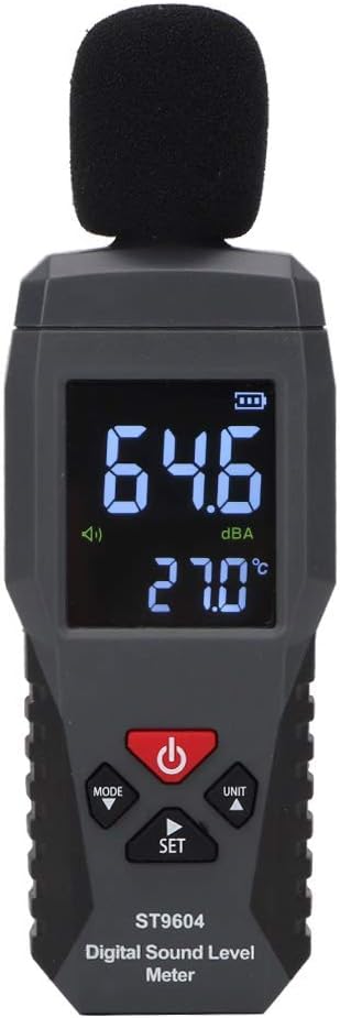 Decibel Meter, Deosdum Decibel Reader And Microphone Smart Sensor Sound Level Meter Logger 30 to 130Db Noise Measurement Digital Audio Level Meter Sonometer