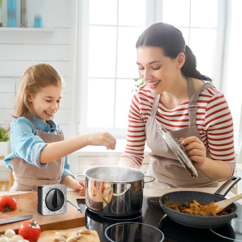 Kitchen Timers for Cooking, Chef Cooking Timer Clock with Loud Alarm - 100% Mechanical Desk Timer - No Batteries Required - Magnetic Backing, Exquisite Stainless Steel Body - Countdown Reminder - Image 2