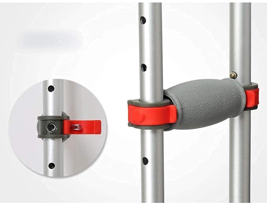 Stampelle Stampella ascellare regolabile con bastone da passeggio con impugnatura in schiuma morbida Stampelle antiscivolo Famiglia unisex