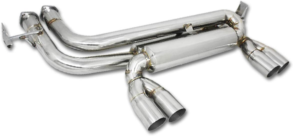 DNA MOTORING CBE-MU-E46M3 Axle Back Exhaust System [Compatible with 99-06 BMW E46 M3]