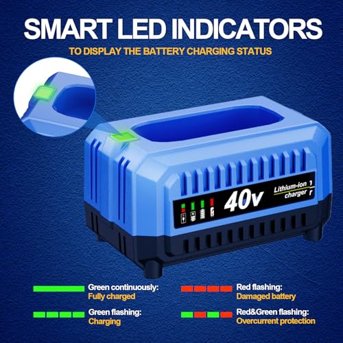 Surpowtec 40-Volt Charger Replace for Kobalt 40V Battery Charger, Compatible with Kobalt 40V Li-ion Battery KB640-03 KB240-06 KB640-06 KB245-06 KB440-03 by Surpowtec - Used condition - Image 5