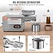 VEVOR Electric Oil Press Machine, 850W Stainless Steel Oil Extractor Machine, 0-300℃ / 32-572 ℉ Adjustable Temperature, Hot Press Oil Expeller for Pressing Peanuts, Sesame Seeds, Rapeseed, Tea Seeds