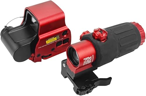 Miniatura 5 de 558+G33 - Mira híbrida holográfica óptica con lupa G33, mira refleja de punto verde/rojo 558 + combo de lupa G33 3X, multiplicador de liberación