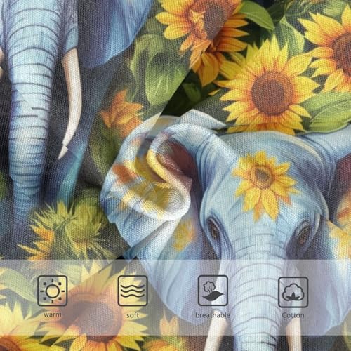 Girls Underwear Toddler 2t Cotton Panties for Girl Flower Briefs Undies Kids Vibrant Elephants Sunflowers Animal3