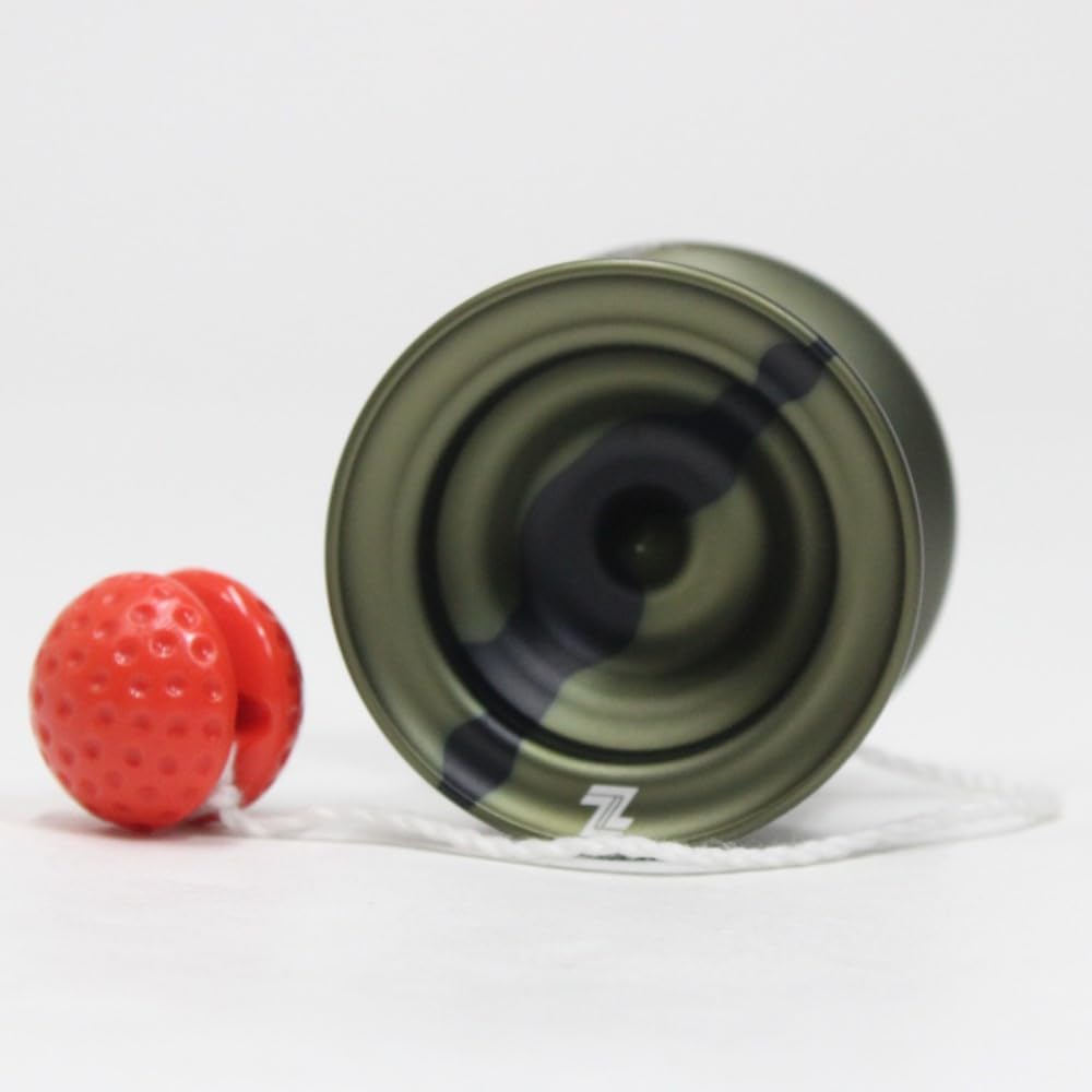 Zeekio Angler Yo-Yo - Monometal YoYo - Comes with Counterweight! ('Largemouth Bass' Olive Green with Black)