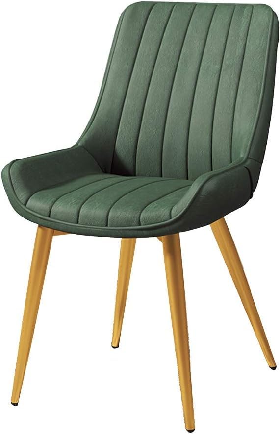 Sillas de comedor verdes con respaldo, cómodos asientos de ocio para el hogar, restaurantes, cafeterías, encimeras de cocina y tiendas de té con leche, diseño moderno para decoración de comedor