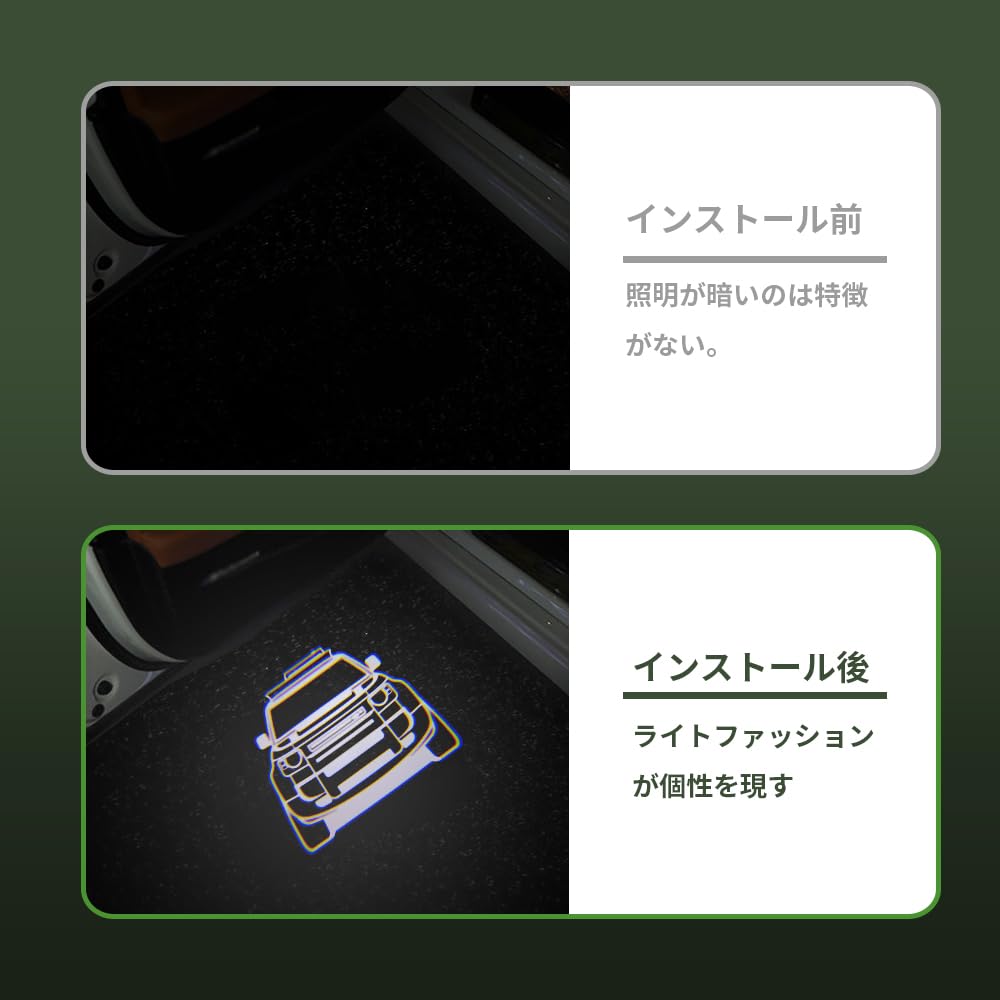 Amazon.co.jp: ランドローバー車用カーテシライト ドアウェルカム