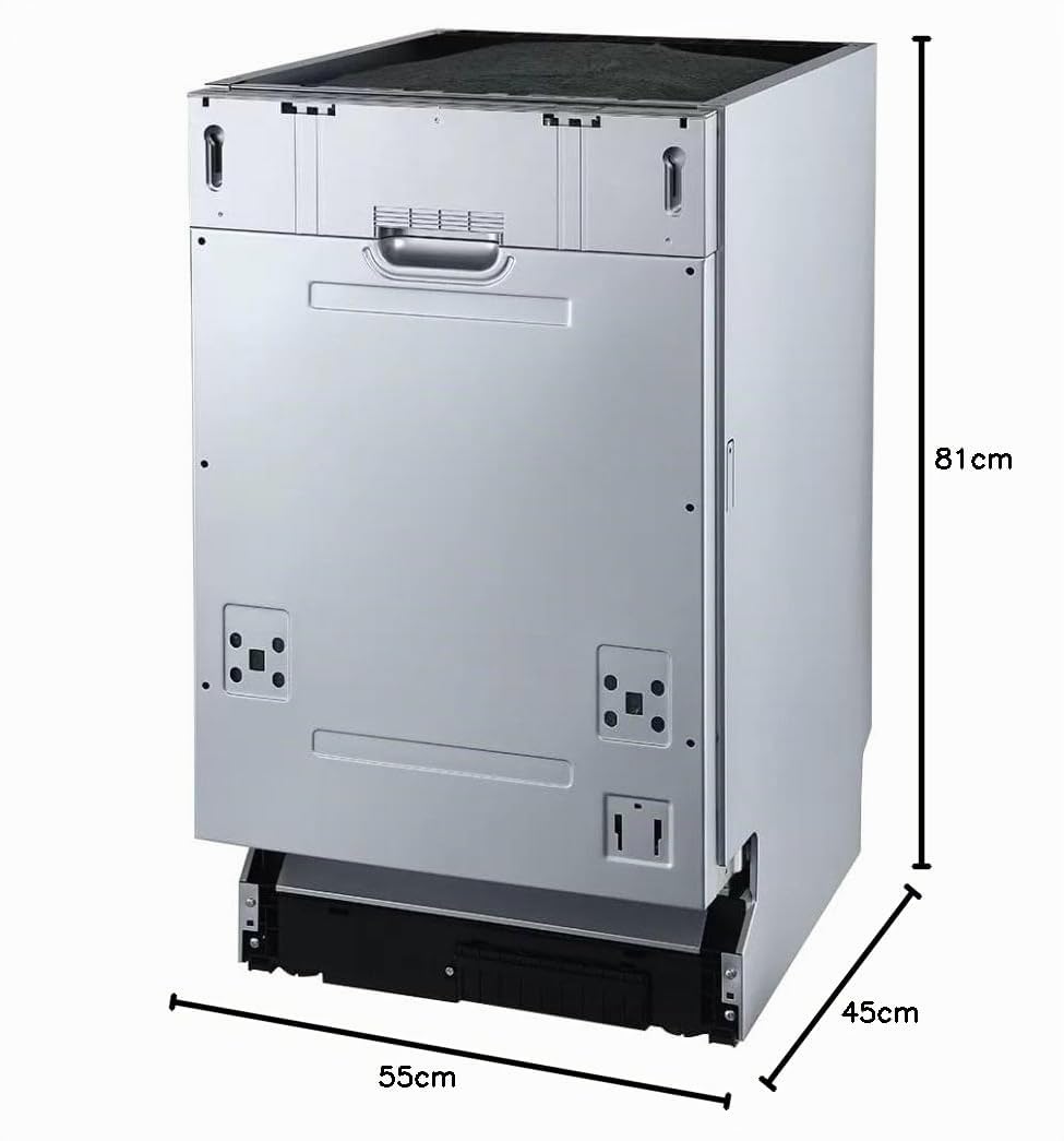 Infiniton Lavavajillas de Integración DIW-NB410, 10 Servicios, Ancho 45cm, Clasificación Energética A++, Tercera Bandeja