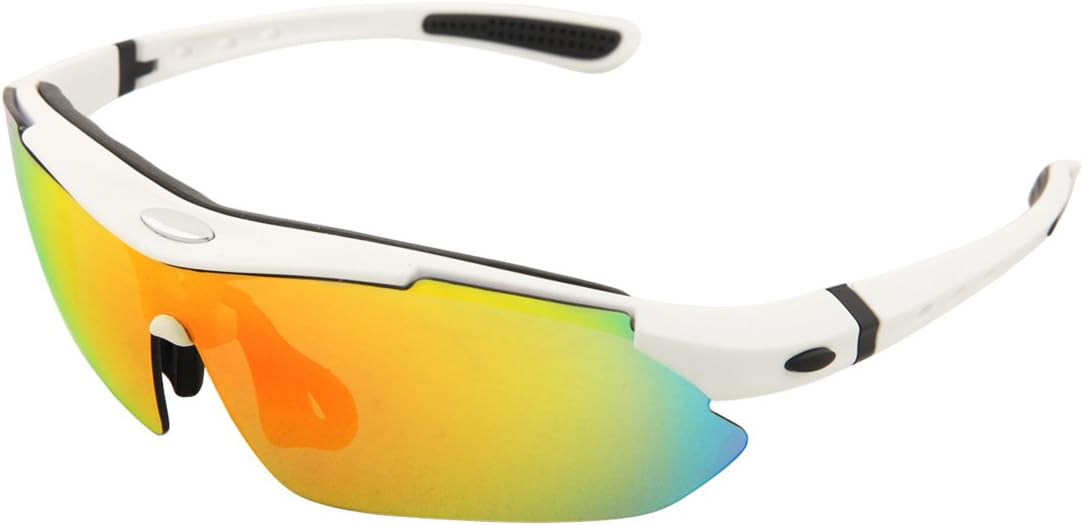 TMTUU Professional Polarized Colorful Sports Cycling Bike Bicycle Protective Eyewear Sunglasses Goggles Glasses UV400 5 Lens