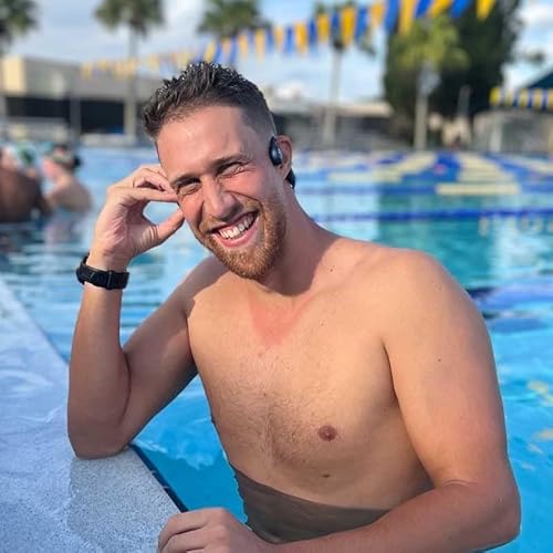 Seriously, No Bluetooth - Swimbuds Bone Conduction Waterproof MP3 Player for Swimming with Music | Drag and Drop up to 8GB MP3, AAC, M4a, FLAC Using PC or Mac (No Spotify, or Other Streaming Services)