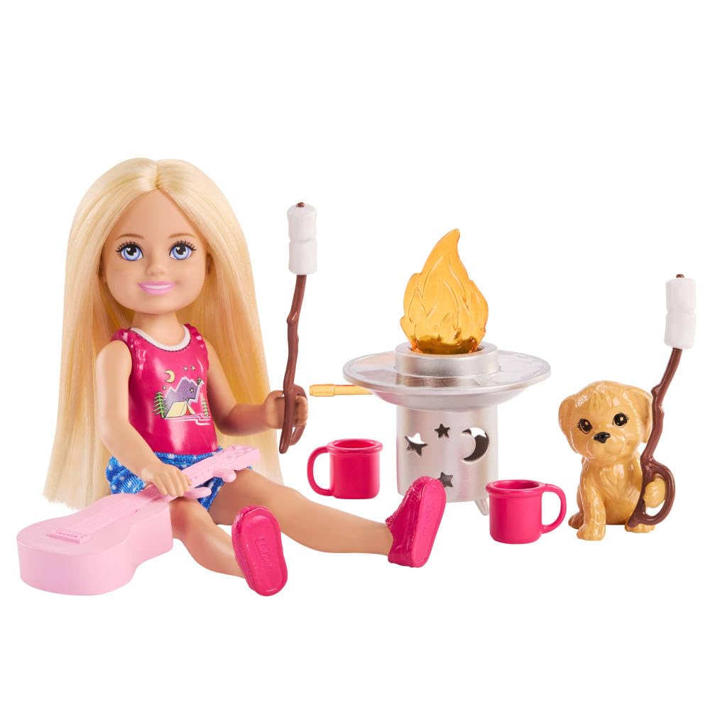 Barbie Chelsea Outdoor Adventures Playset, Family & Friends Set