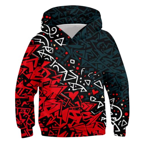 Image of Belovecol Boys Hoodies 3D Printed Hooded Sweatshirts with Pocket for 6-16Y