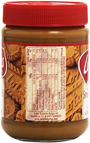 Pasta de Speculoos Biscoff Lotus 400g - Creme de biscoito de especiarias