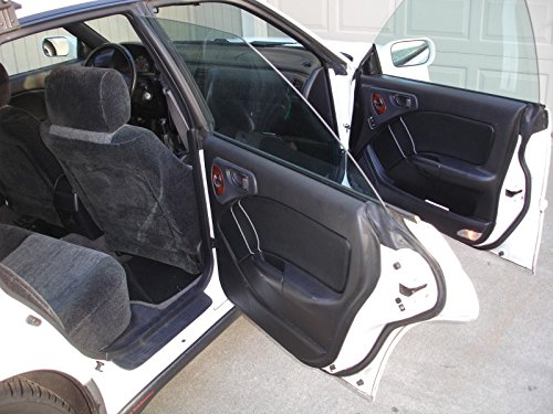 RedlineGoods insercion de Puertas Delanteras Compatible con Subaru Outback 1995-99 Cuero Latte Costura Negra