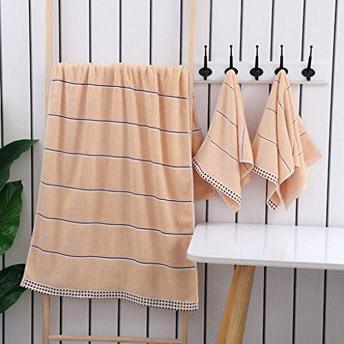 Serviettes de bain hautement absorbantes et drap de bain kaki en coton doux - 2