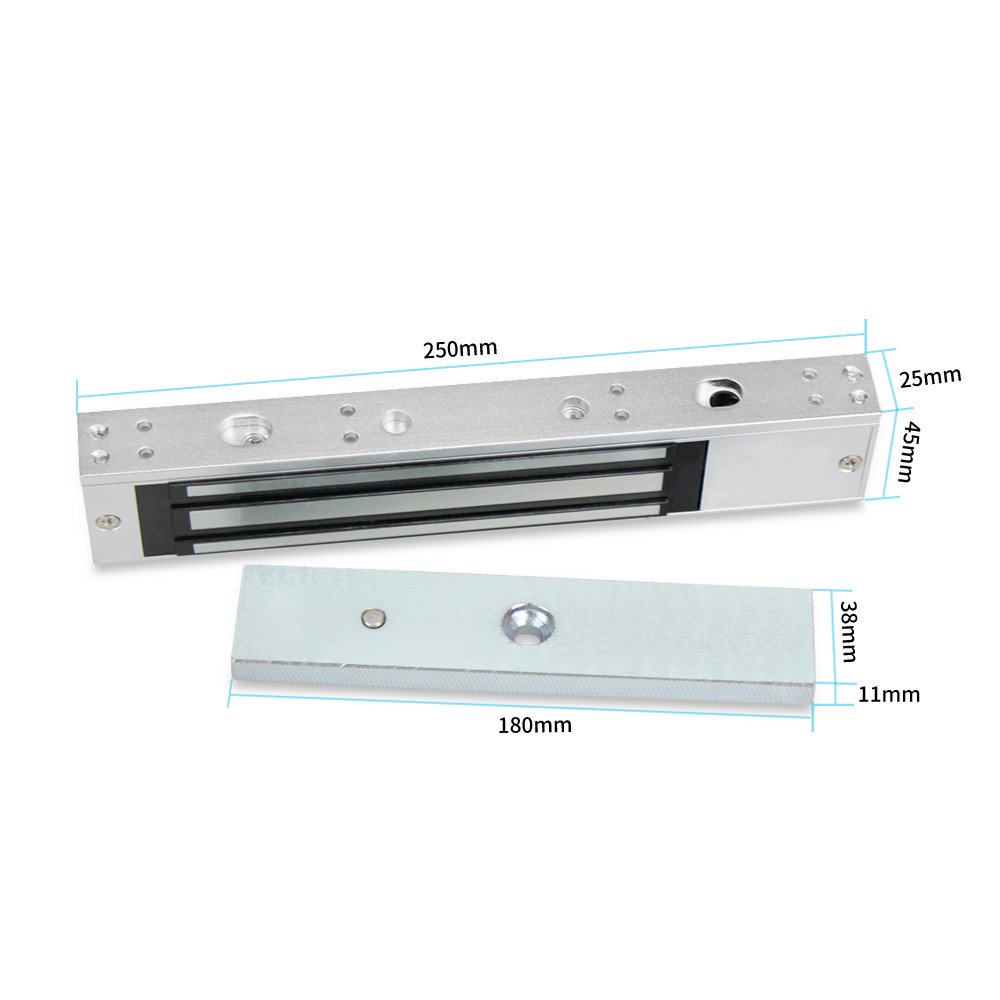ReaIOKbii Magnetic Door Lock, Fail Safe 280KG Holding Force, Mini Magnet EM Maglock for Out Swinging Doors - Image 3