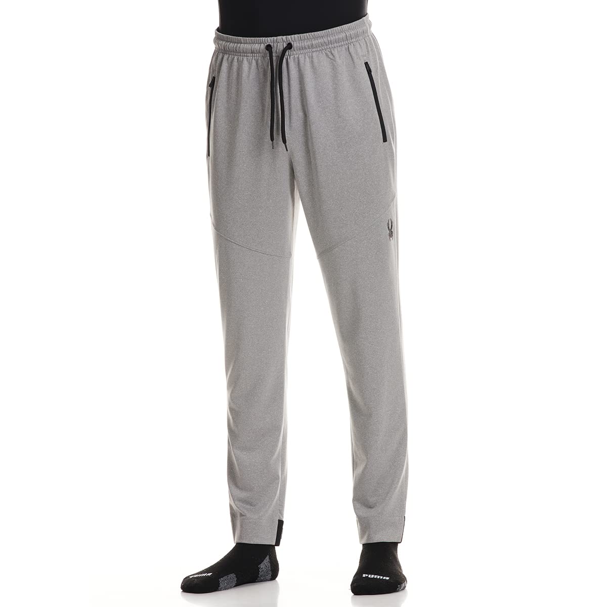 Spyder Men's Poly Tech Tapered Pants W/Bonded Pocket Gy HTR XL